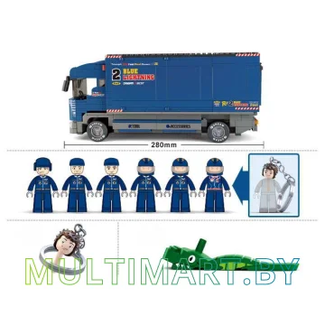 Конструктор Sluban M38-B0357 Гоночный грузовик (641 деталь) картинка 3